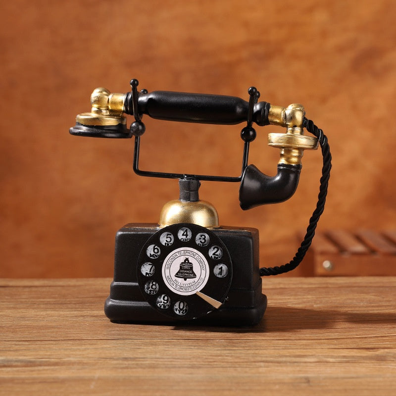 American Retro Telephone /Art Piece, Home Decor,Black Color