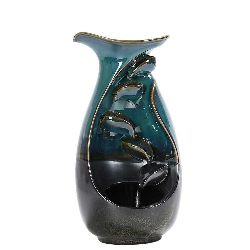 Ceramic Waterfall Backflow Incense Burner.