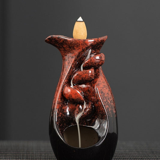 Ceramic Waterfall Backflow Incense Burner.