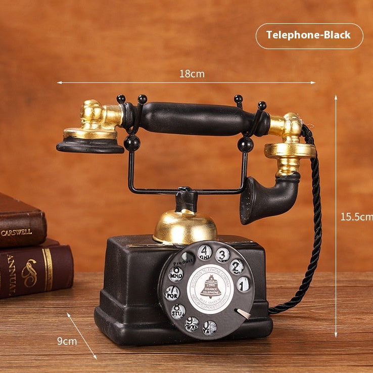 American Retro Telephone /Art Piece, Home Decor,Black Color
