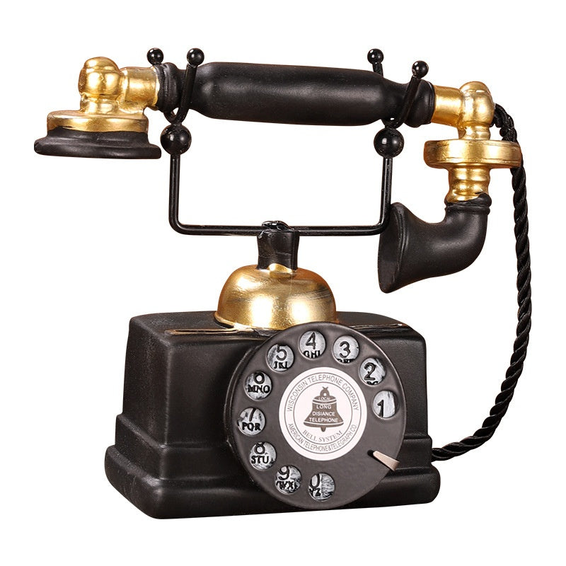 American Retro Telephone /Art Piece, Home Decor,Black Color
