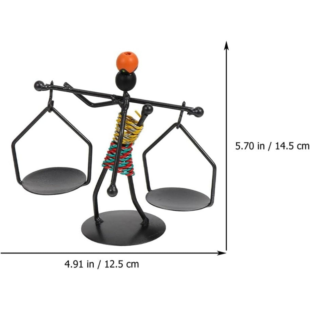 African Woman Tealight Holder | Metal Sculpture Candle Stand