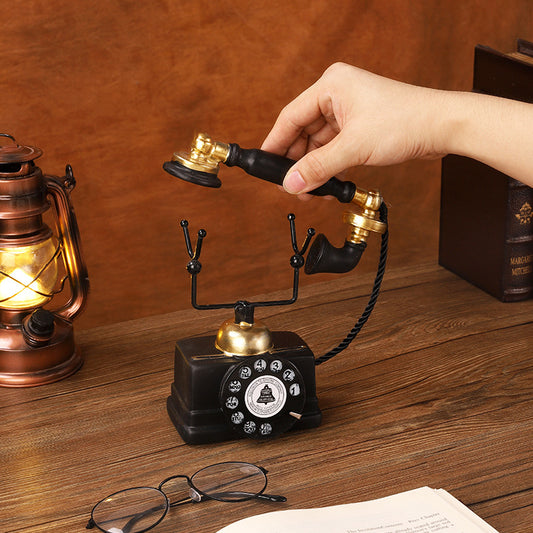American Retro Telephone /Art Piece, Home Decor,Black Color