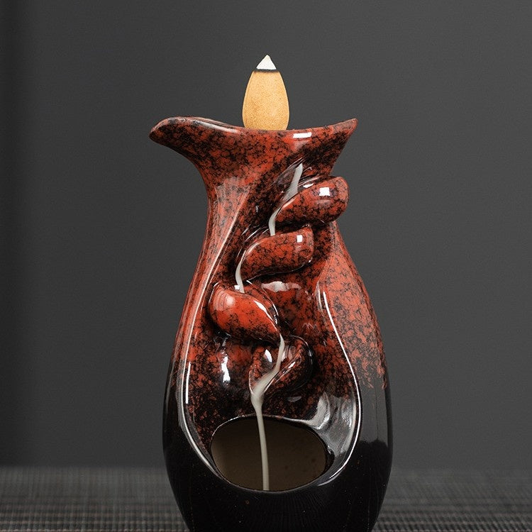 Ceramic Waterfall Backflow Incense Burner.