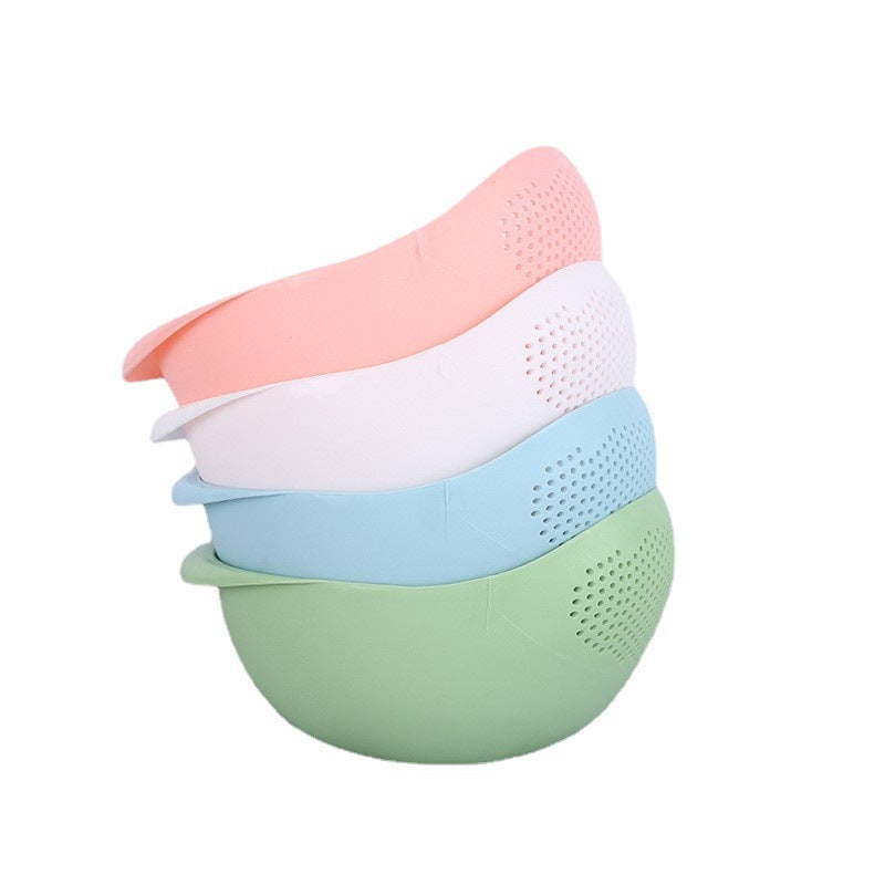 Multi Functional Plastic Rice Washing Basket, Vegetable Fruit Strainer